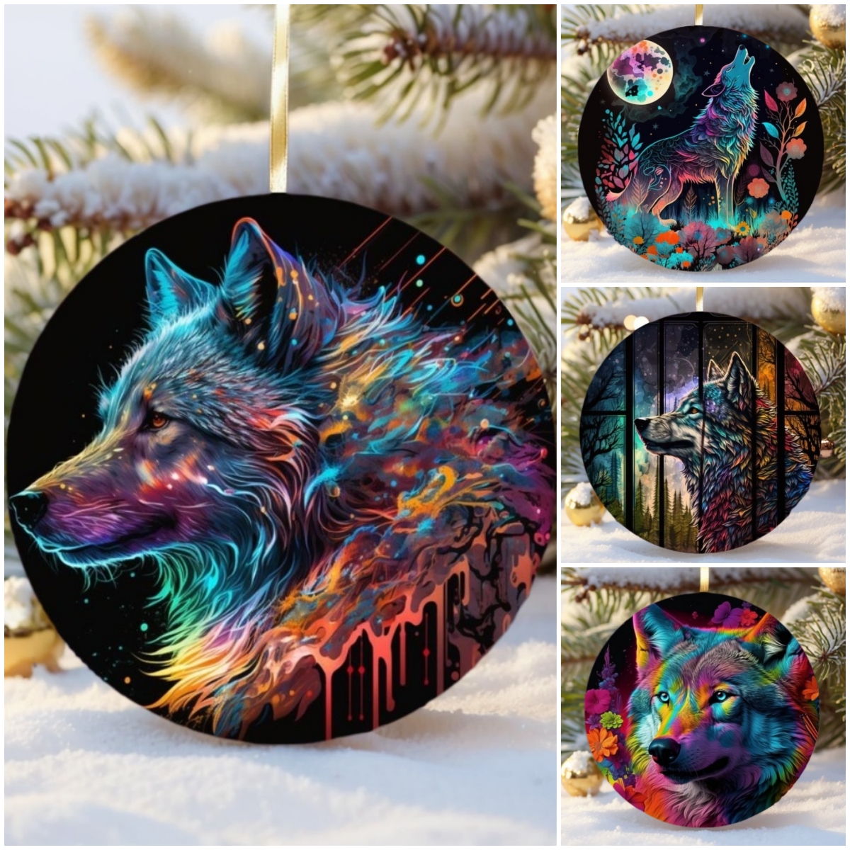 🌲2024 Christmas Gift 50% Off--Wolf Christmas Ornaments