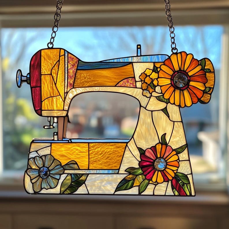 🔥🔥2025 Mother's Day Gift 50% Off--Cute Sewing Machine Suncatcher Ornament