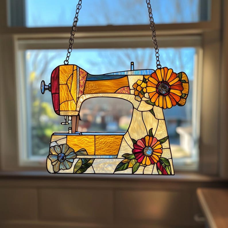 🔥🔥2025 Mother's Day Gift 50% Off--Cute Sewing Machine Suncatcher Ornament