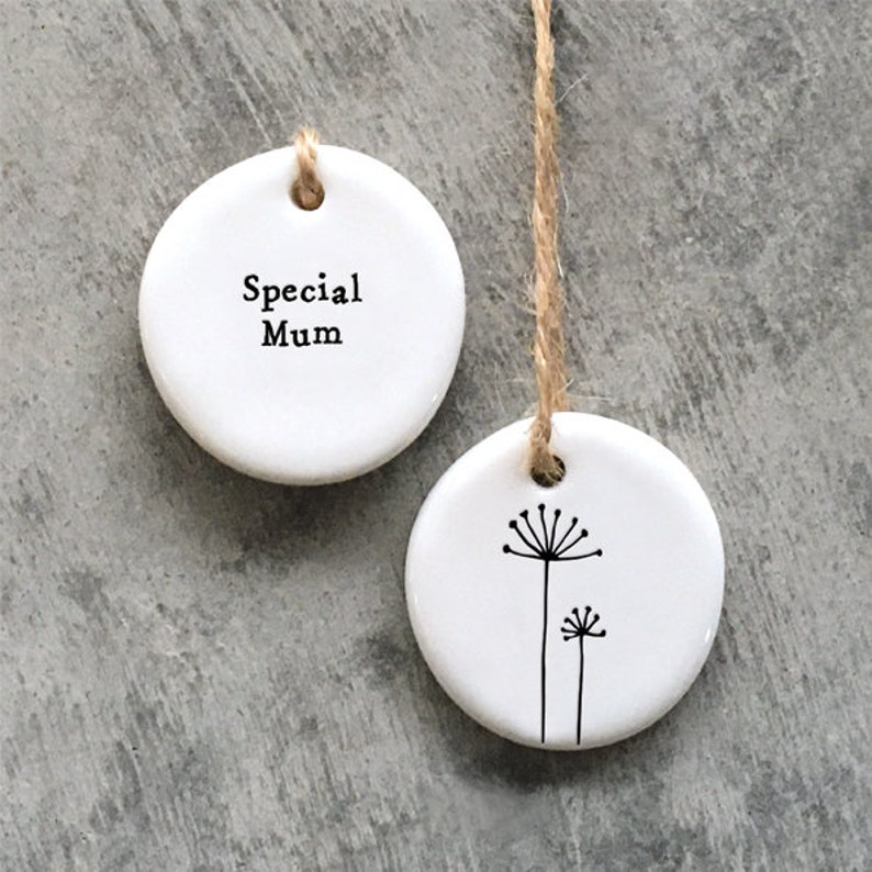 🎁Mini Porcelain Hanging Special Mum Tag