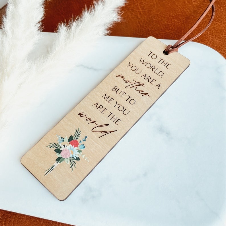 🔥HOT SALE-Mother's Day Gift, Bookmark For Mom, Wood Bookmark