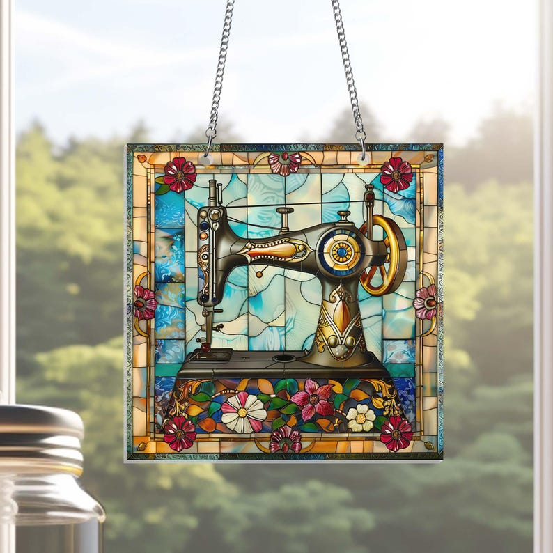 🔥🔥2025 Mother's Day Gift 50% Off--Cute Sewing Machine Suncatcher Ornament