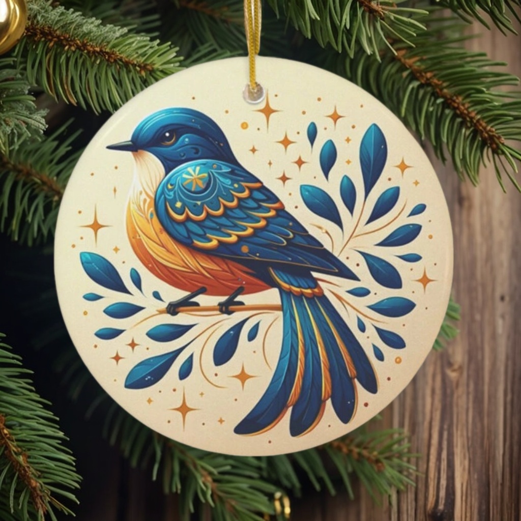 2024  Bird Of Many Colors Christmas Ornaments
