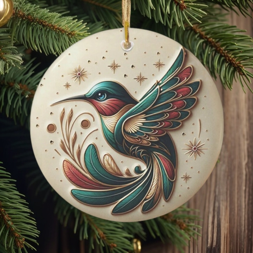 2024  Bird Of Many Colors Christmas Ornaments