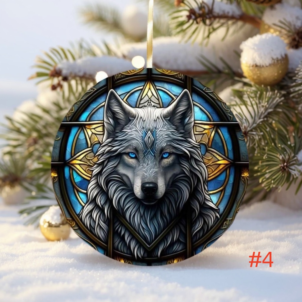 🌲2024 Christmas Gift 50% Off--Wolf Christmas Ornaments