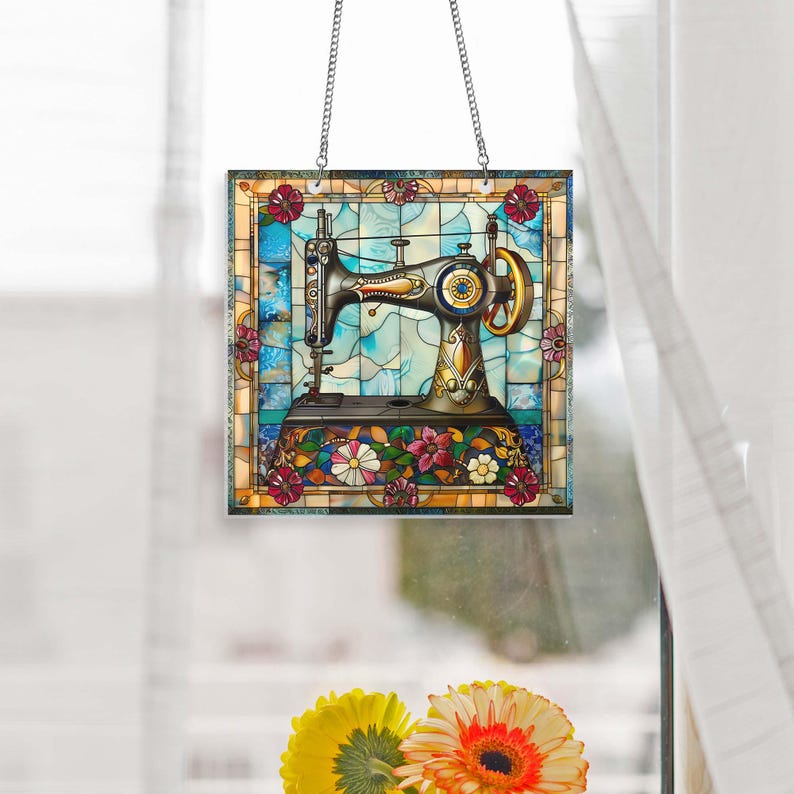 🔥🔥2025 Mother's Day Gift 50% Off--Cute Sewing Machine Suncatcher Ornament