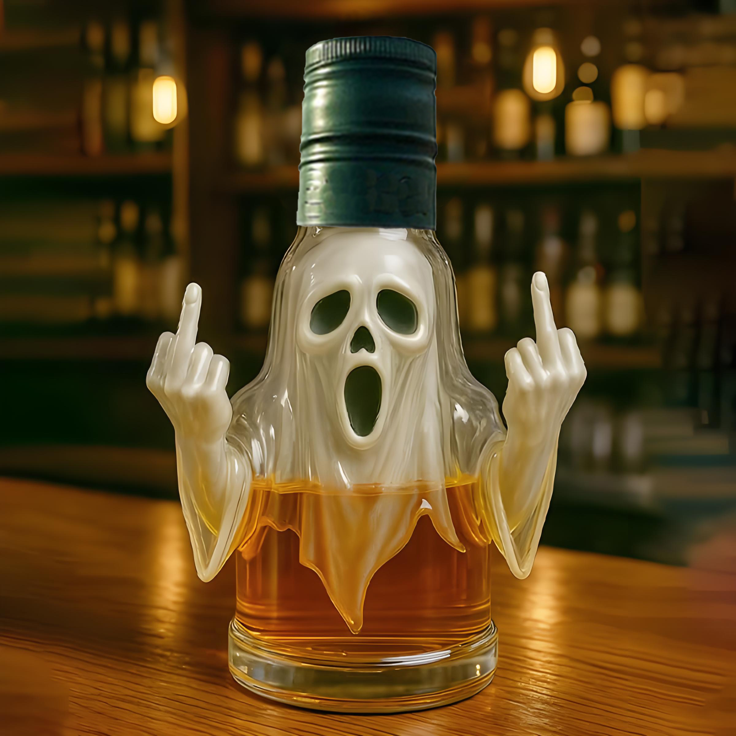 Ghost Whiskey Bottle