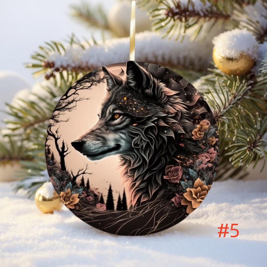 🌲2024 Christmas Gift 50% Off--Wolf Christmas Ornaments