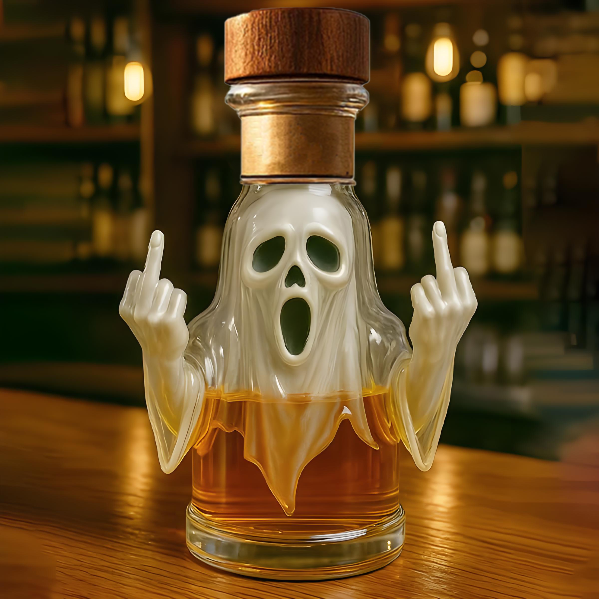 Ghost Whiskey Bottle