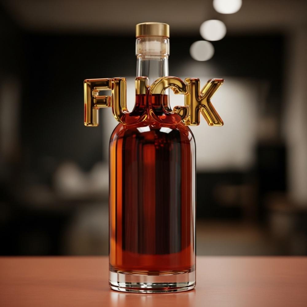 Fuck Whiskey Bottle