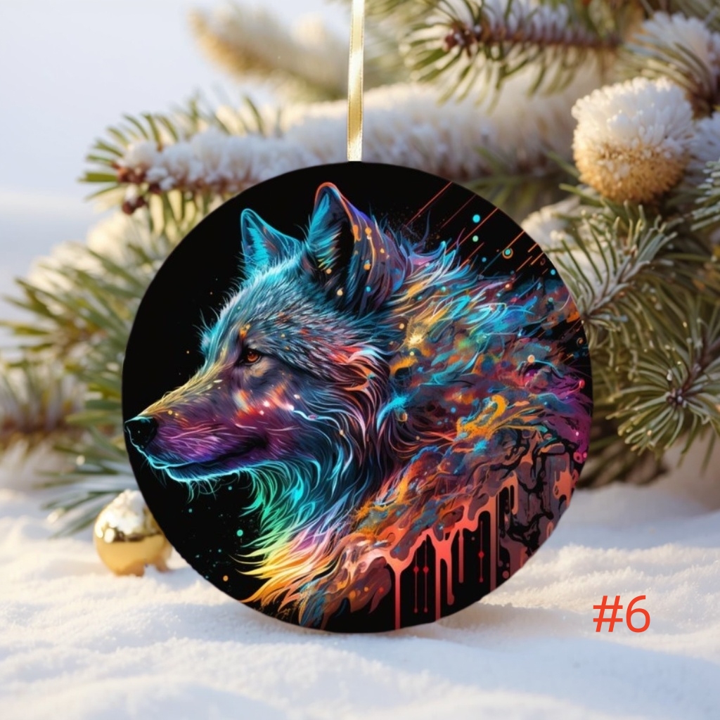 🌲2024 Christmas Gift 50% Off--Wolf Christmas Ornaments