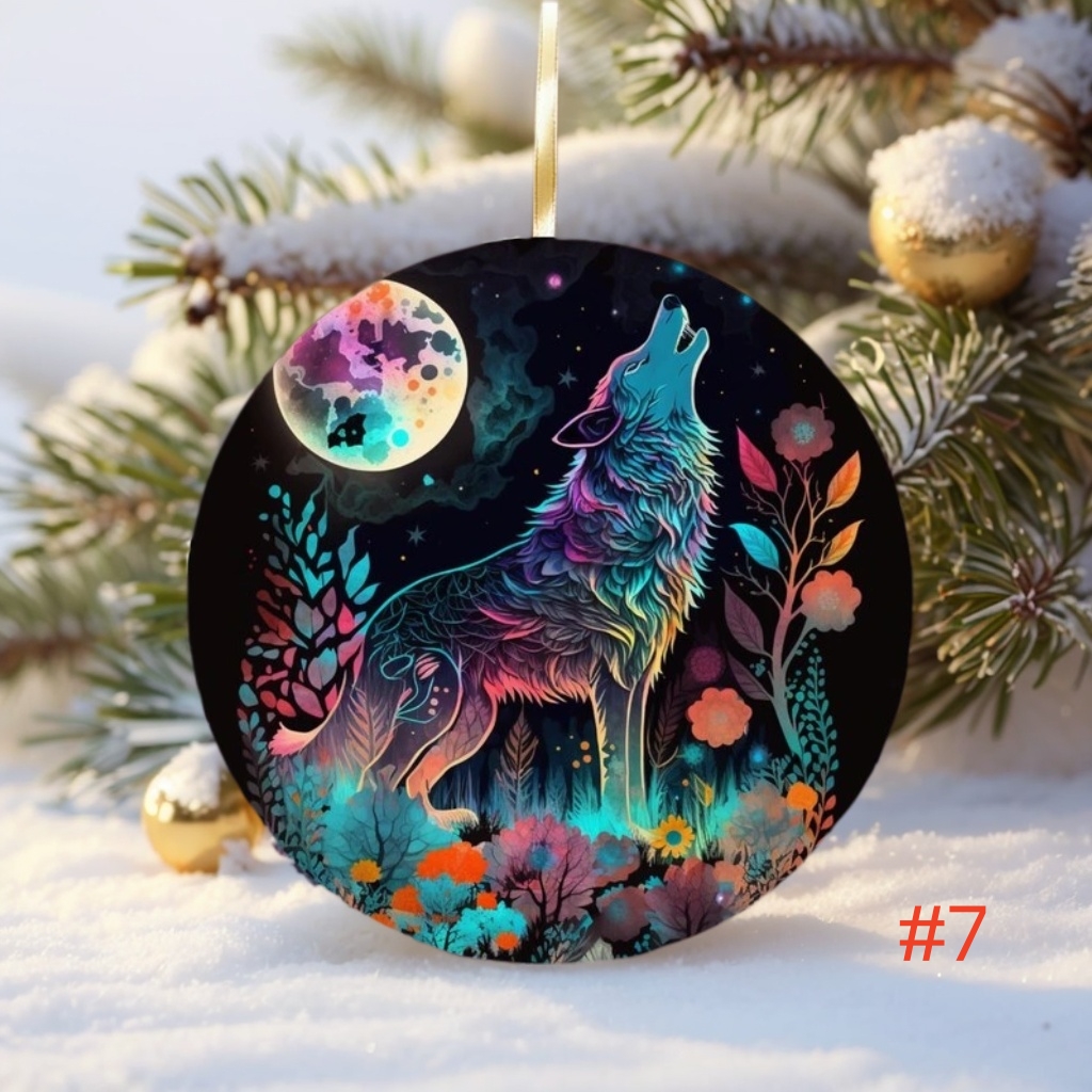 🌲2024 Christmas Gift 50% Off--Wolf Christmas Ornaments
