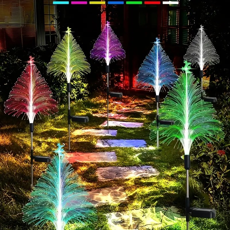 Solar Christmas Tree Lights for Garden Outdoor Decorations