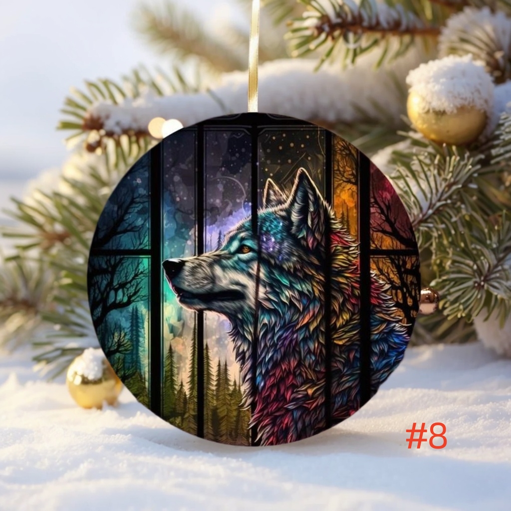 🌲2024 Christmas Gift 50% Off--Wolf Christmas Ornaments