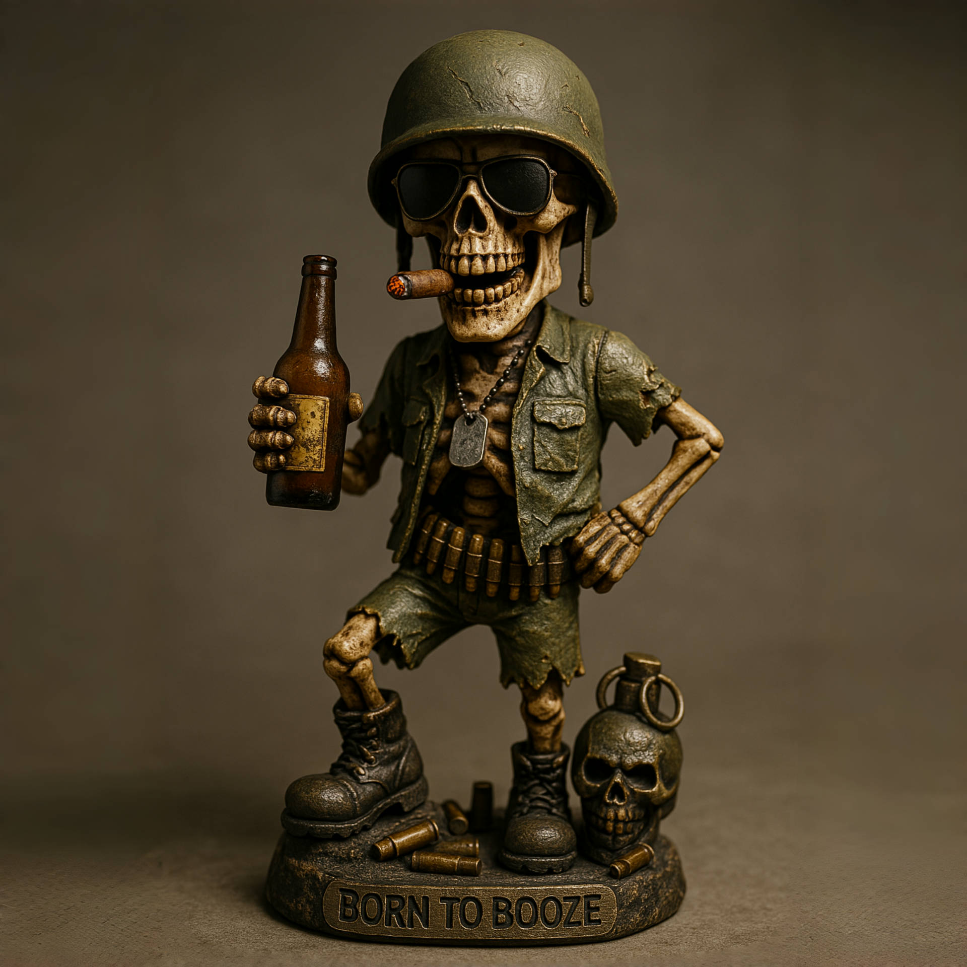 Skeleton Soldier Statue