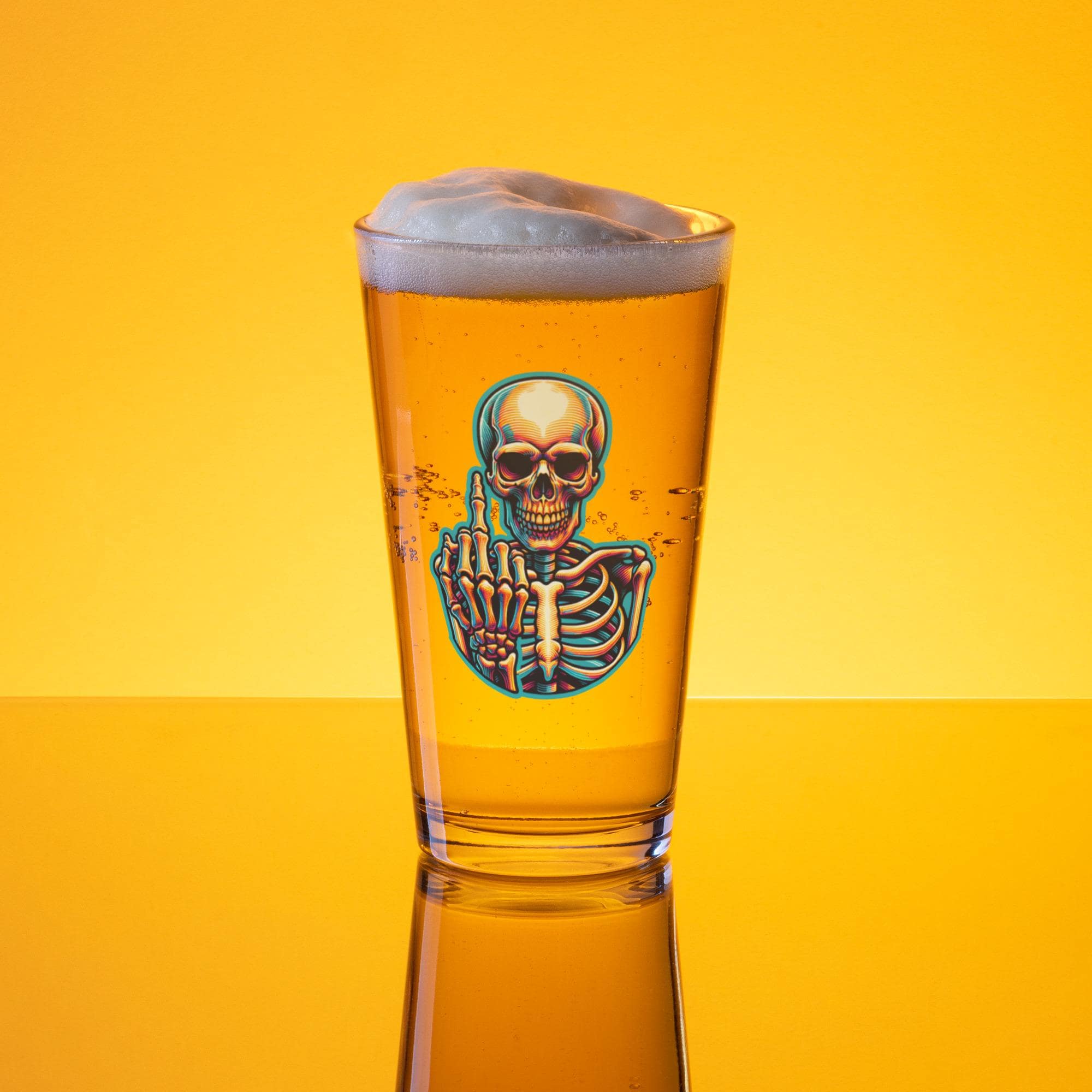 Animal Middle Finger Beer Glass