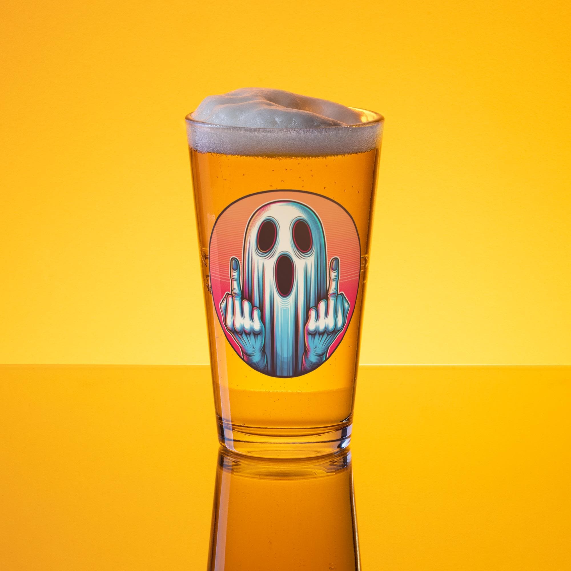 Animal Middle Finger Beer Glass
