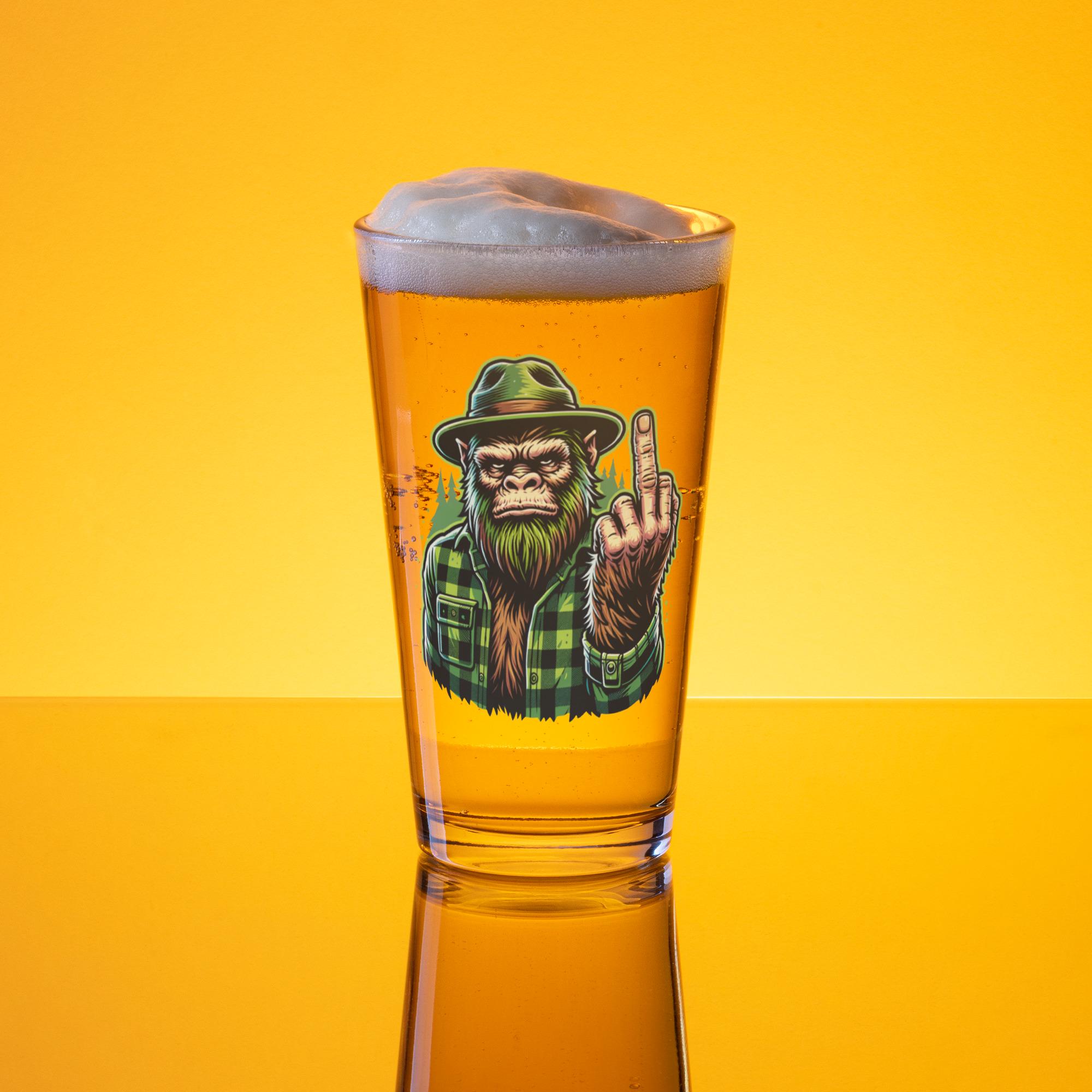 Animal Middle Finger Beer Glass