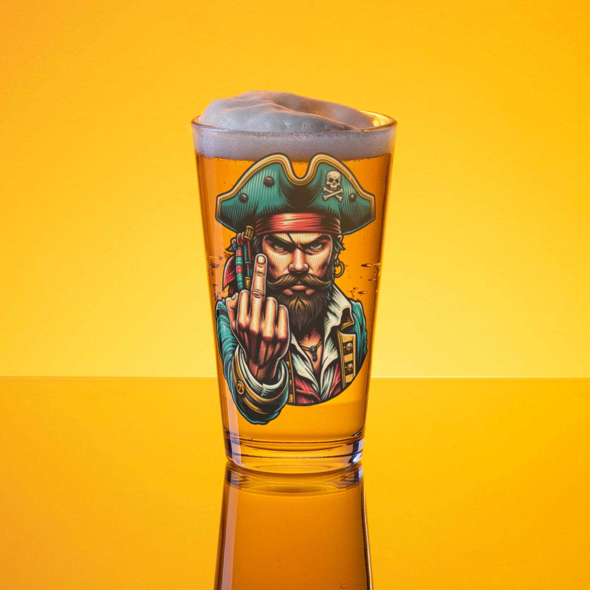 Animal Middle Finger Beer Glass