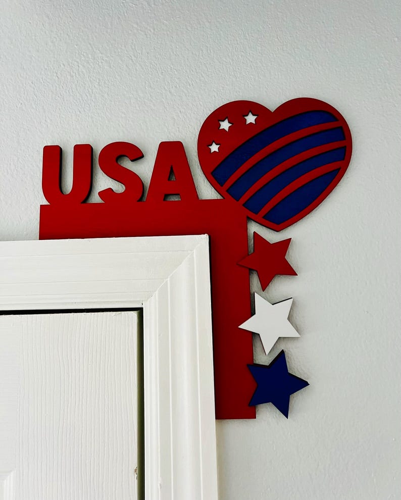 ⭐4th Of July Door Topper