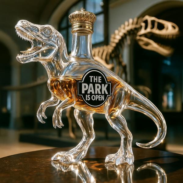 Velociraptor Dinosaur Wine Bottle