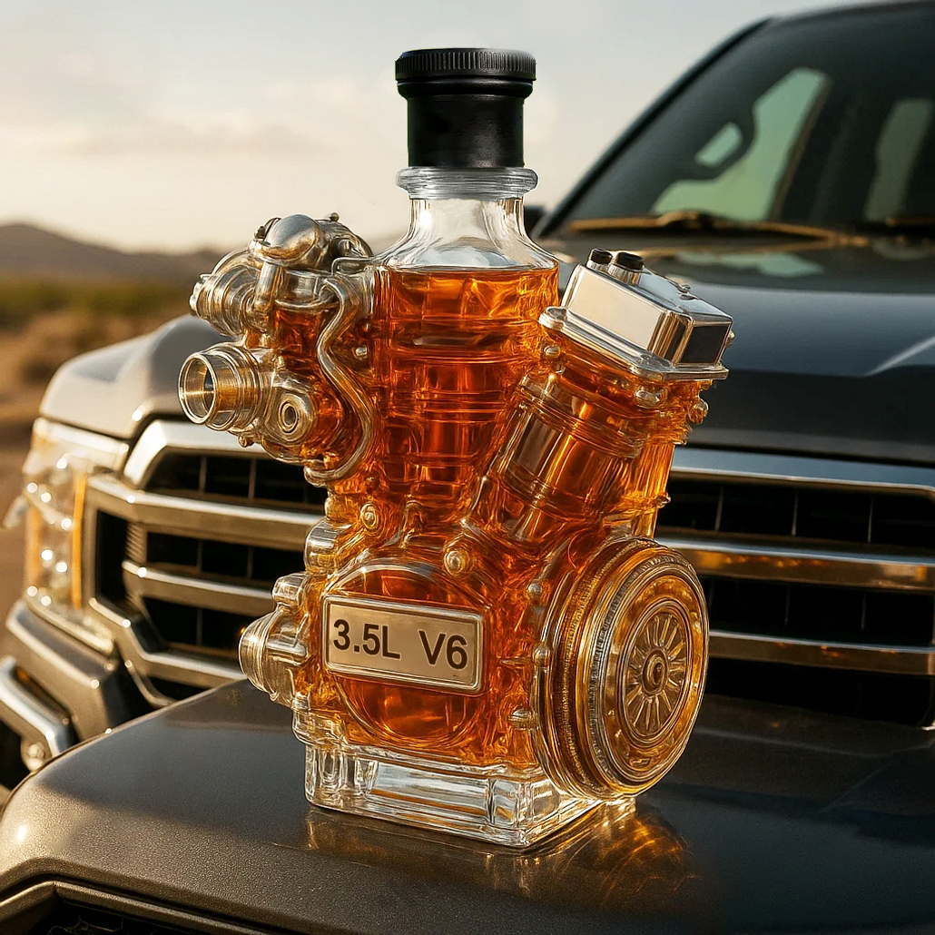 V6 Whiskey Bottle