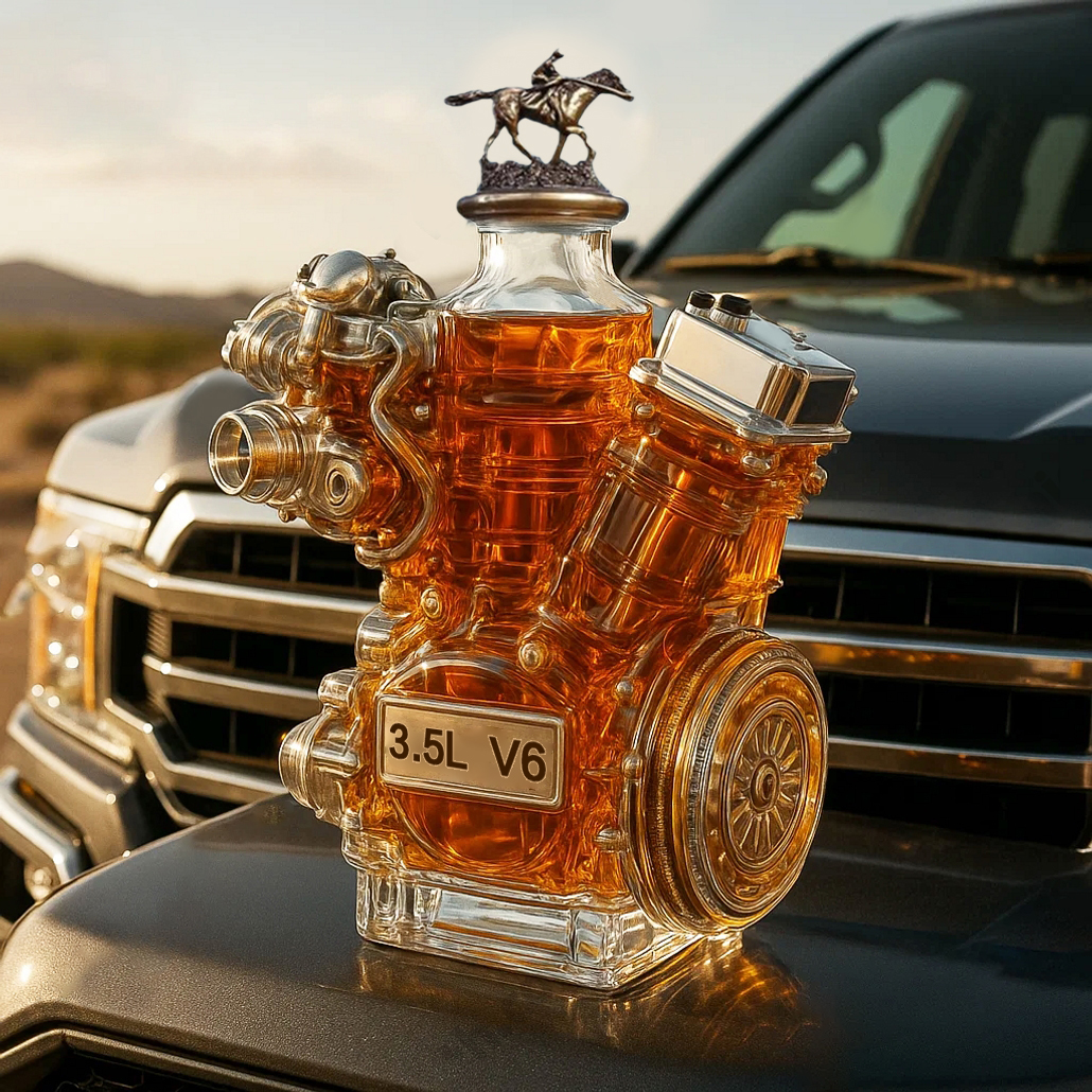 V6 Whiskey Bottle