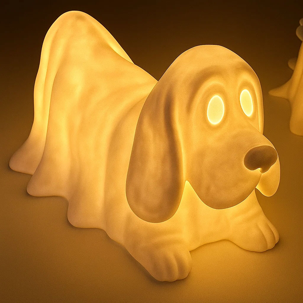 Dachshund Ghost Lamp