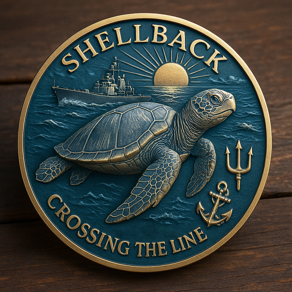 Golden Shellback Commemorative Coin