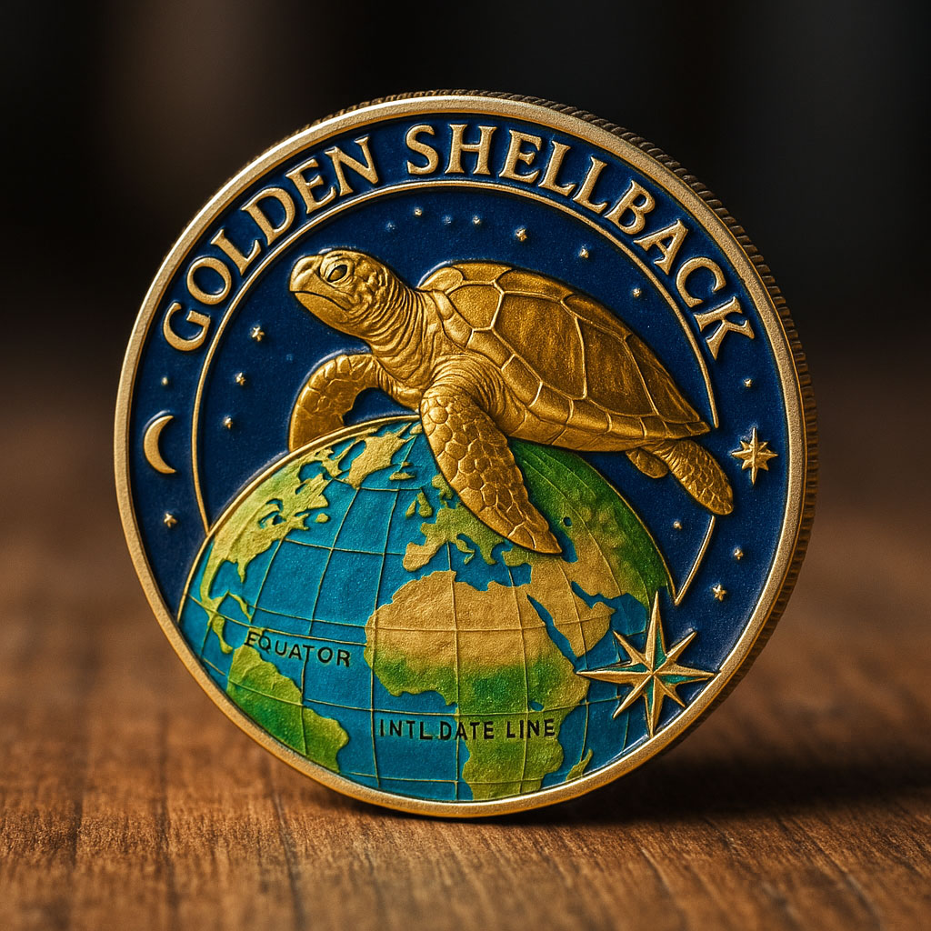 Golden Shellback Commemorative Coin