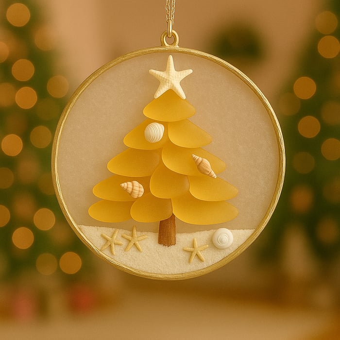 2025 Coastal Christmas Tree Ornament