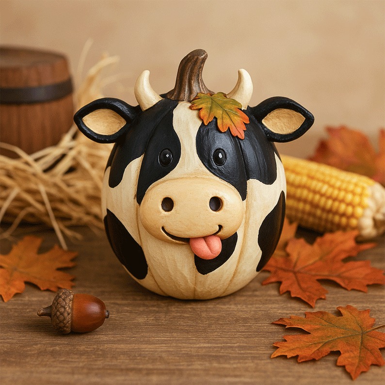 🔥Last Day 50% OFF - 🎃🍂Farm Animal Pumpkin Figurines