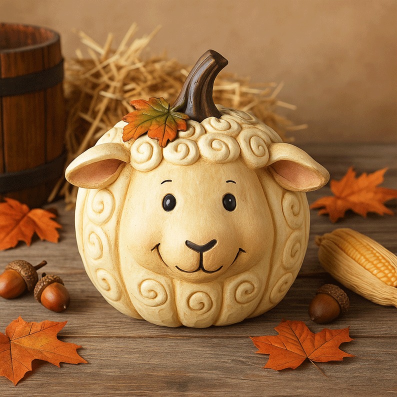 🔥Last Day 50% OFF - 🎃🍂Farm Animal Pumpkin Figurines