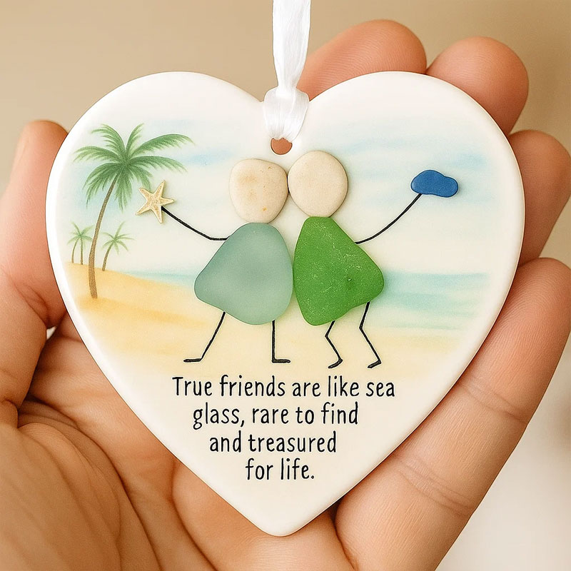 True Friendship Sea Glass Decoration