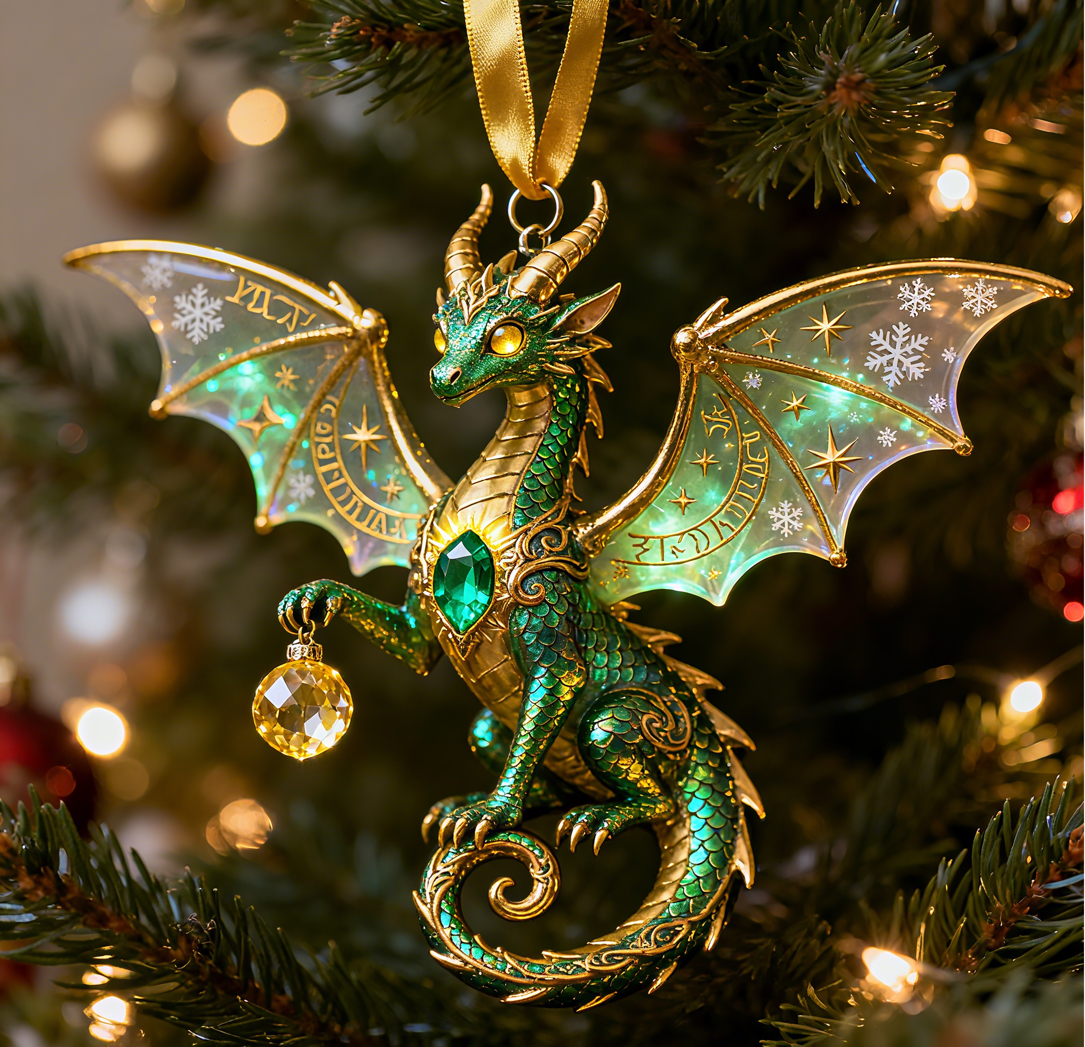 🔥LAST DAY 49% OFF🔥-Dragon Christmas Ornament 🐉✨