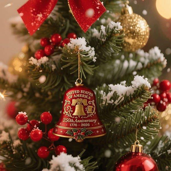  🌟Proudly made in Texas, USA🔔United States 250th Anniversary Bell Ornament 🌟Proudly made in Texas, USA🔔United States 250th Anniversary Bell Ornament 🌟Proudly made in Texas, USA🔔United States 250th Anniversary Bell Ornament 🌟Proudly made in Texas, U