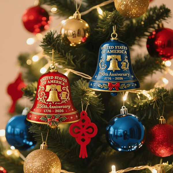  🌟Proudly made in Texas, USA🔔United States 250th Anniversary Bell Ornament 🌟Proudly made in Texas, USA🔔United States 250th Anniversary Bell Ornament 🌟Proudly made in Texas, USA🔔United States 250th Anniversary Bell Ornament 🌟Proudly made in Texas, U