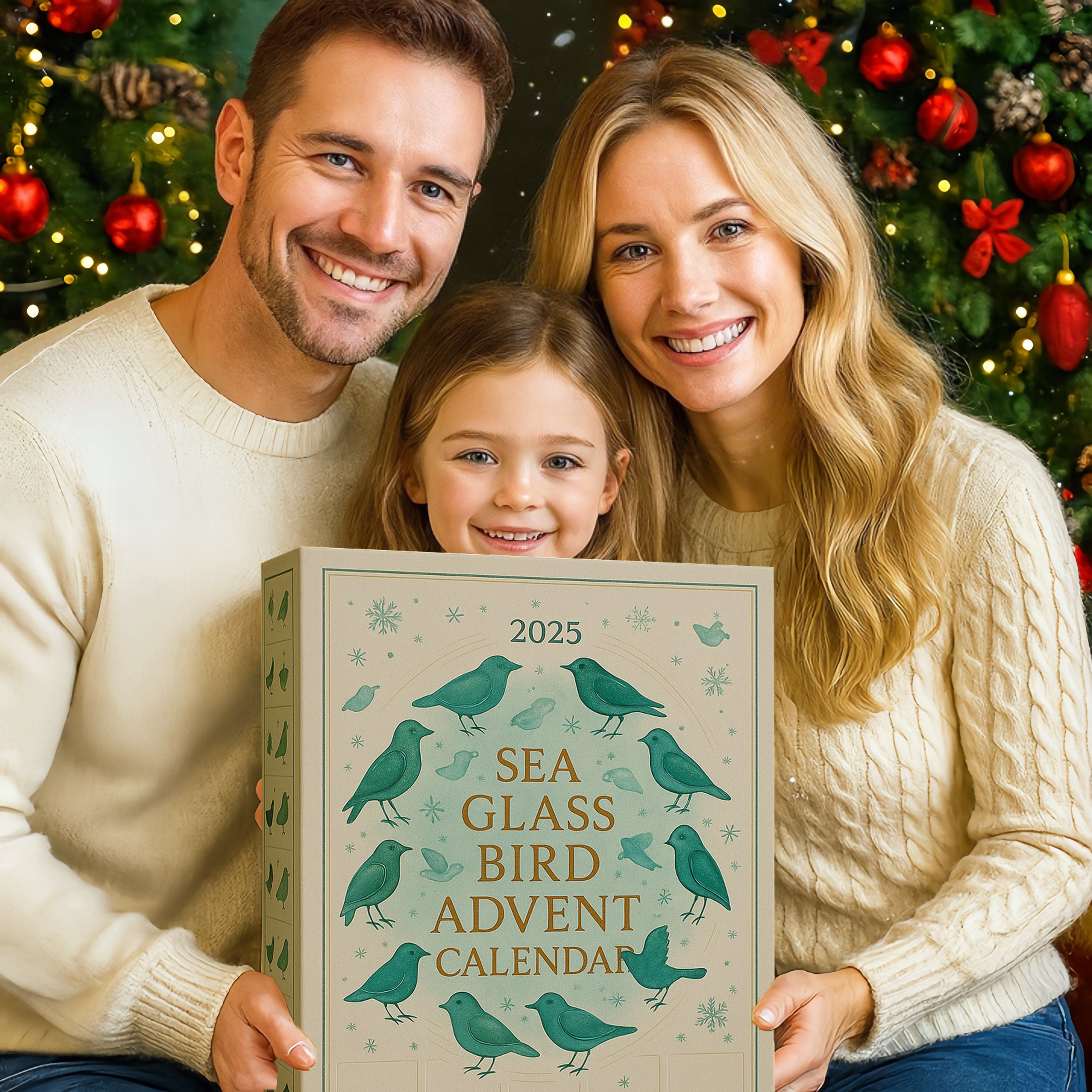 LAST DAY 50% OFF--🐦Sea Glass Bird Advent Calendar 2025