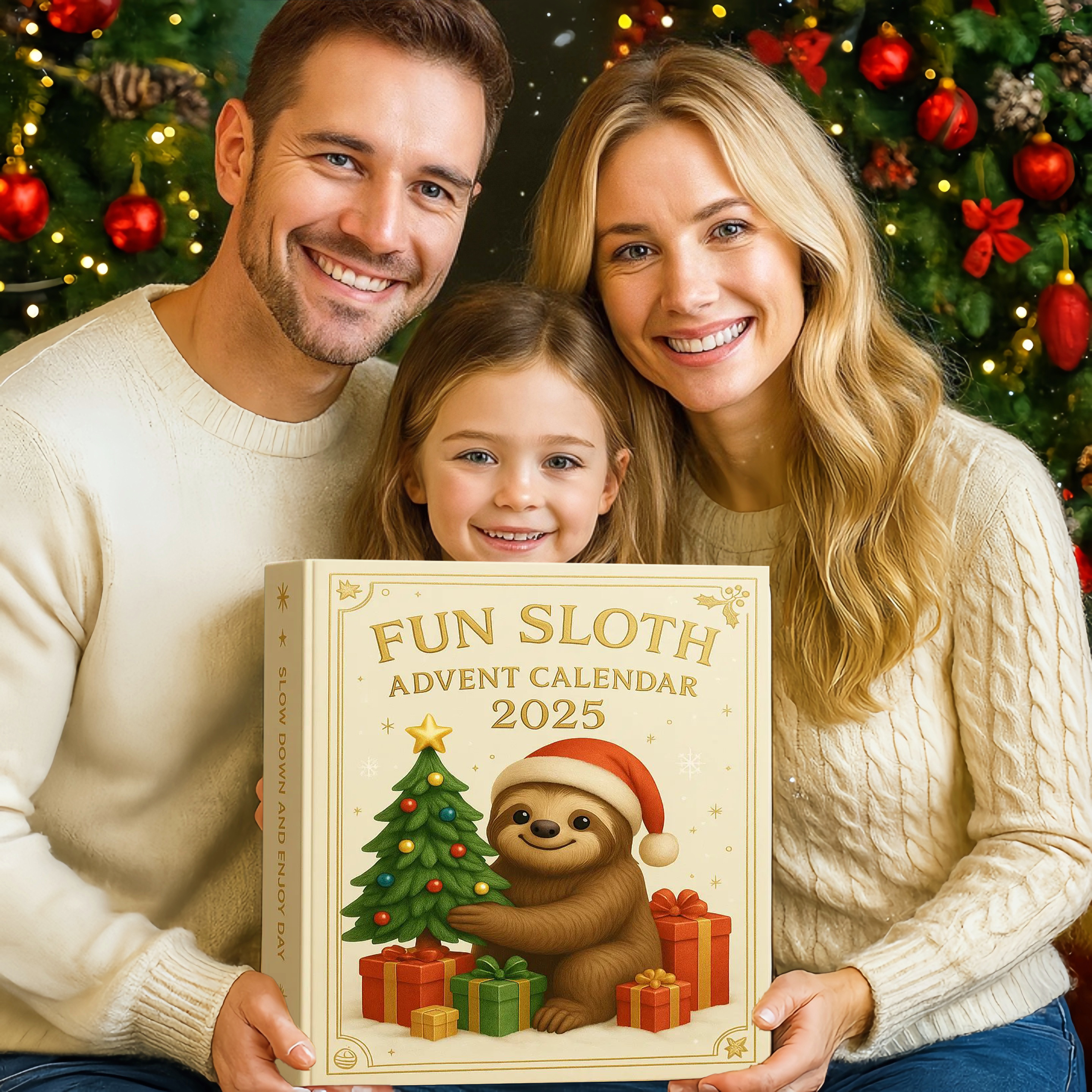 🌲Christmas Gift--Fun Sloth Advent Calendar 2025