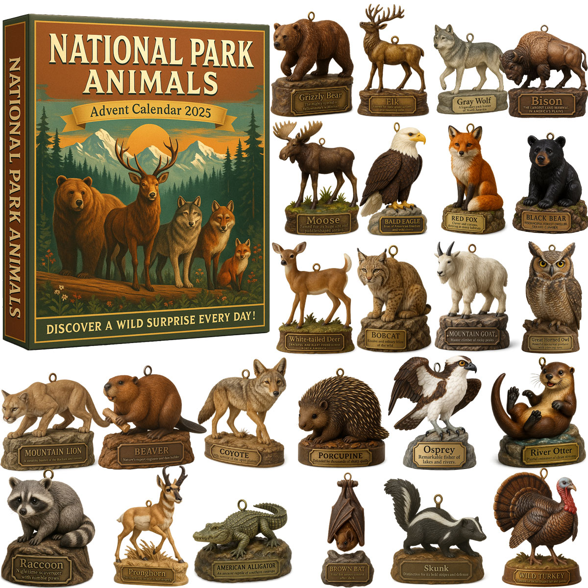 National Park Animals Advent Calendar 2025