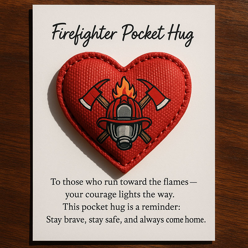 Firefighter Pocket Hug With Gift Card