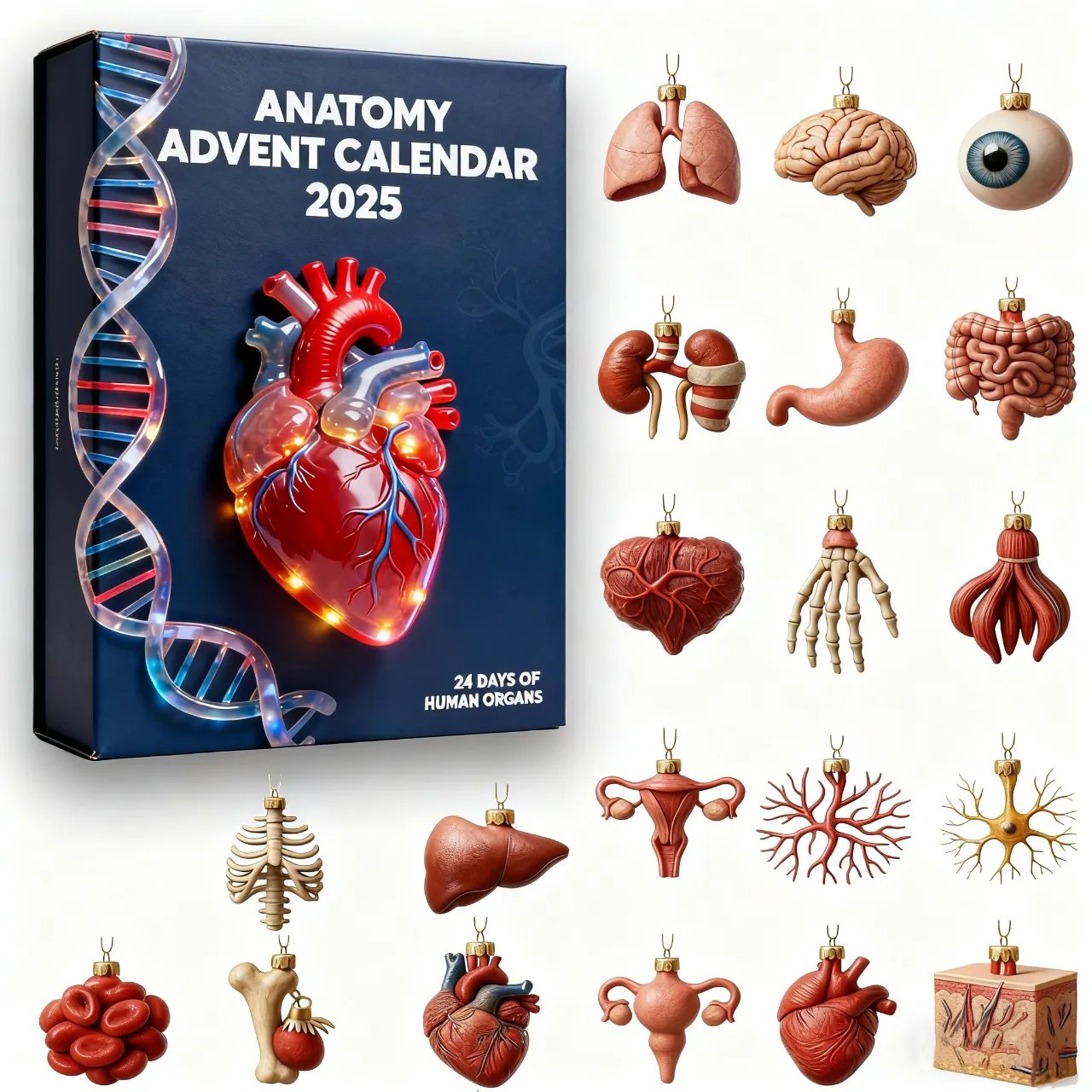 🔥Hot Sale Promotion 49% OFF🧬🫀2025 Anatomy Advent Calendar
