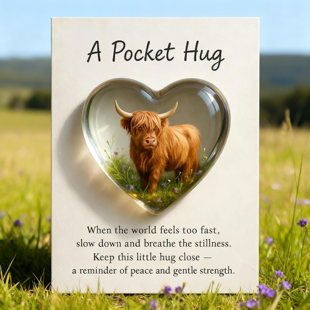 A Pocket Hug – Highland Cow Edition
