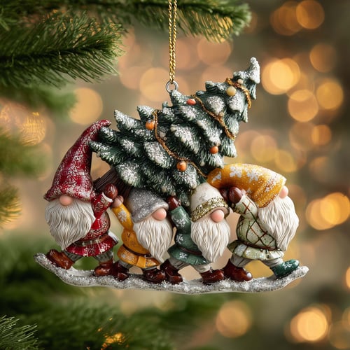 Gnome Christmas Ornament Collection