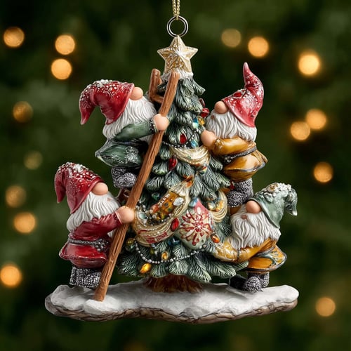 Gnome Christmas Ornament Collection