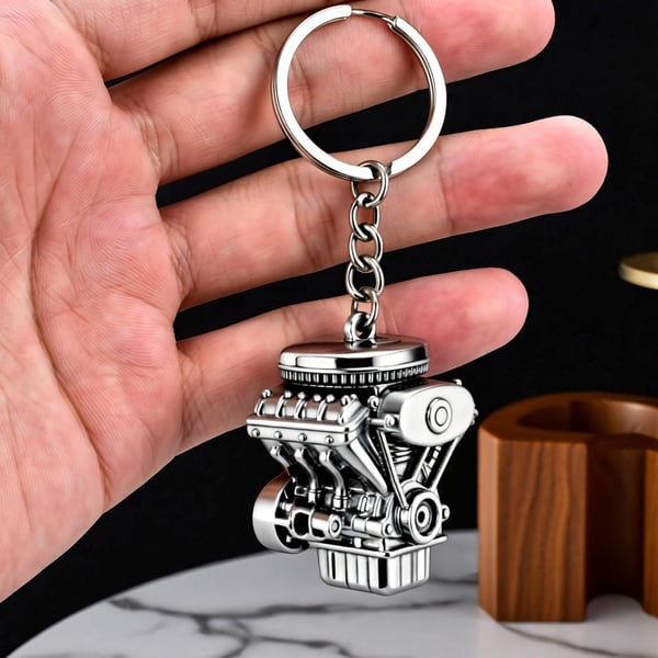 🔥LAST DAY 49% OFF-⚙️Car Engine Keychain – Engine Model Keychain