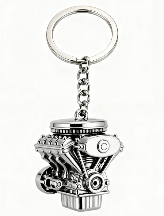 🔥LAST DAY 49% OFF-⚙️Car Engine Keychain – Engine Model Keychain