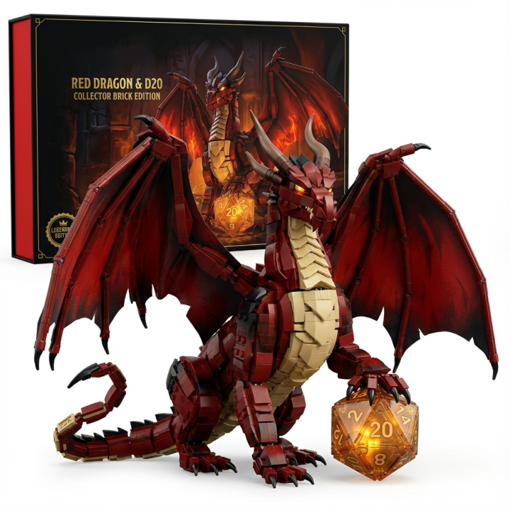🎄Christmas Gift 50% Off--Fourth Wing: Tairn & Andarna Dual Dragon Collector Brick Edition