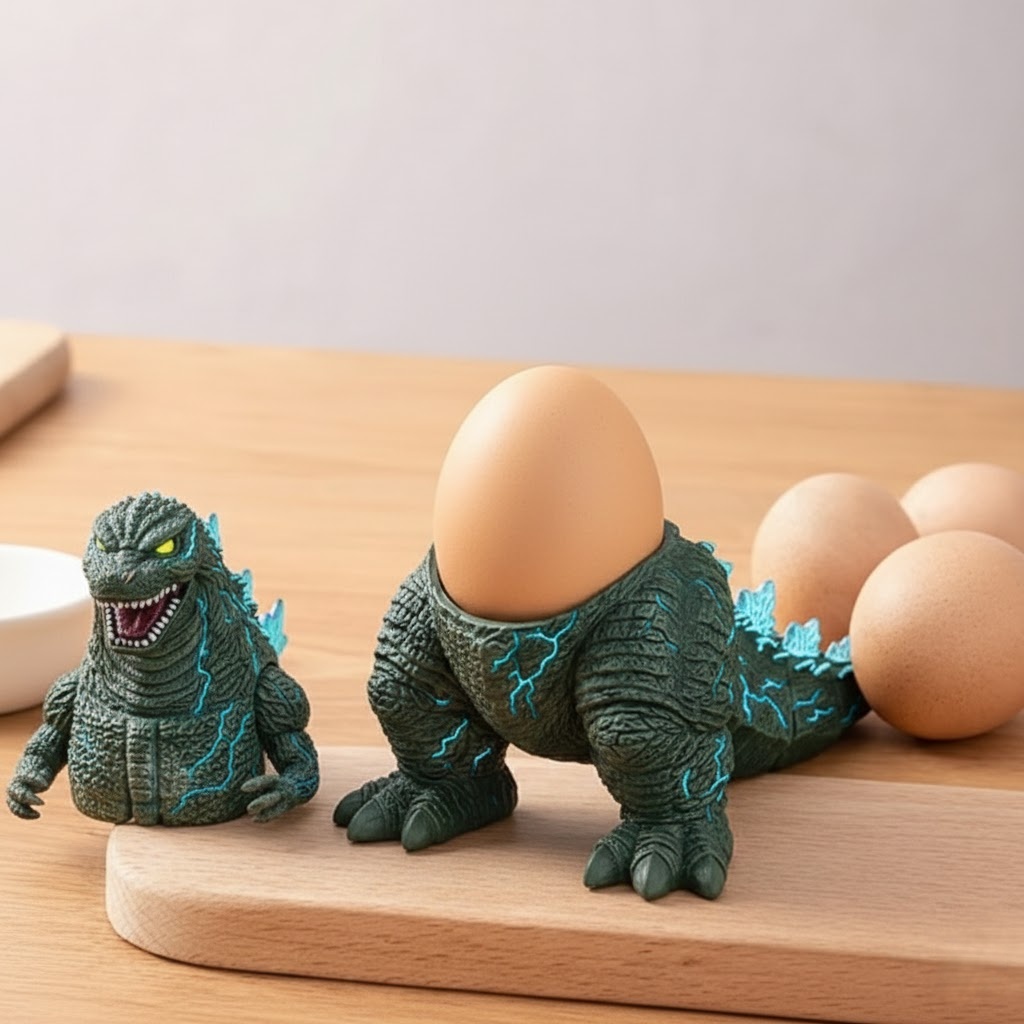 Godzilla Egg Cup Holder