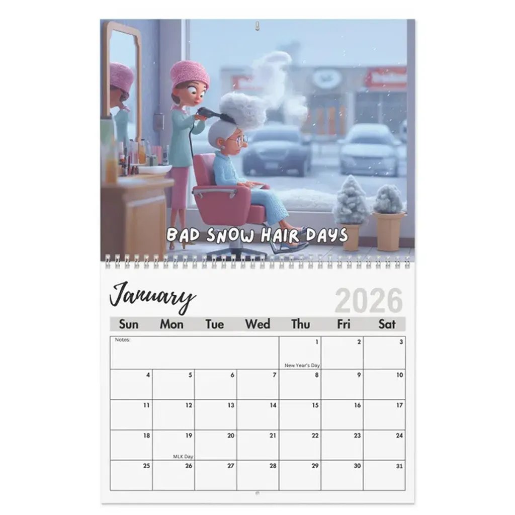 💇📅 2026 Snip & Giggle Stylist Humor Calendar